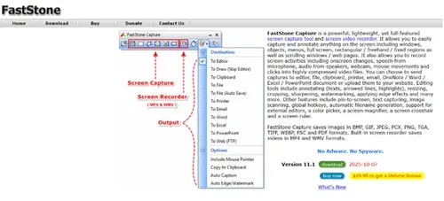 FastStone Capture snimak zaslona